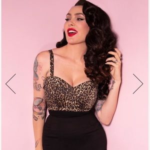 Vixen by Micheline Pitt Maneater Top in Wild Leopard Print